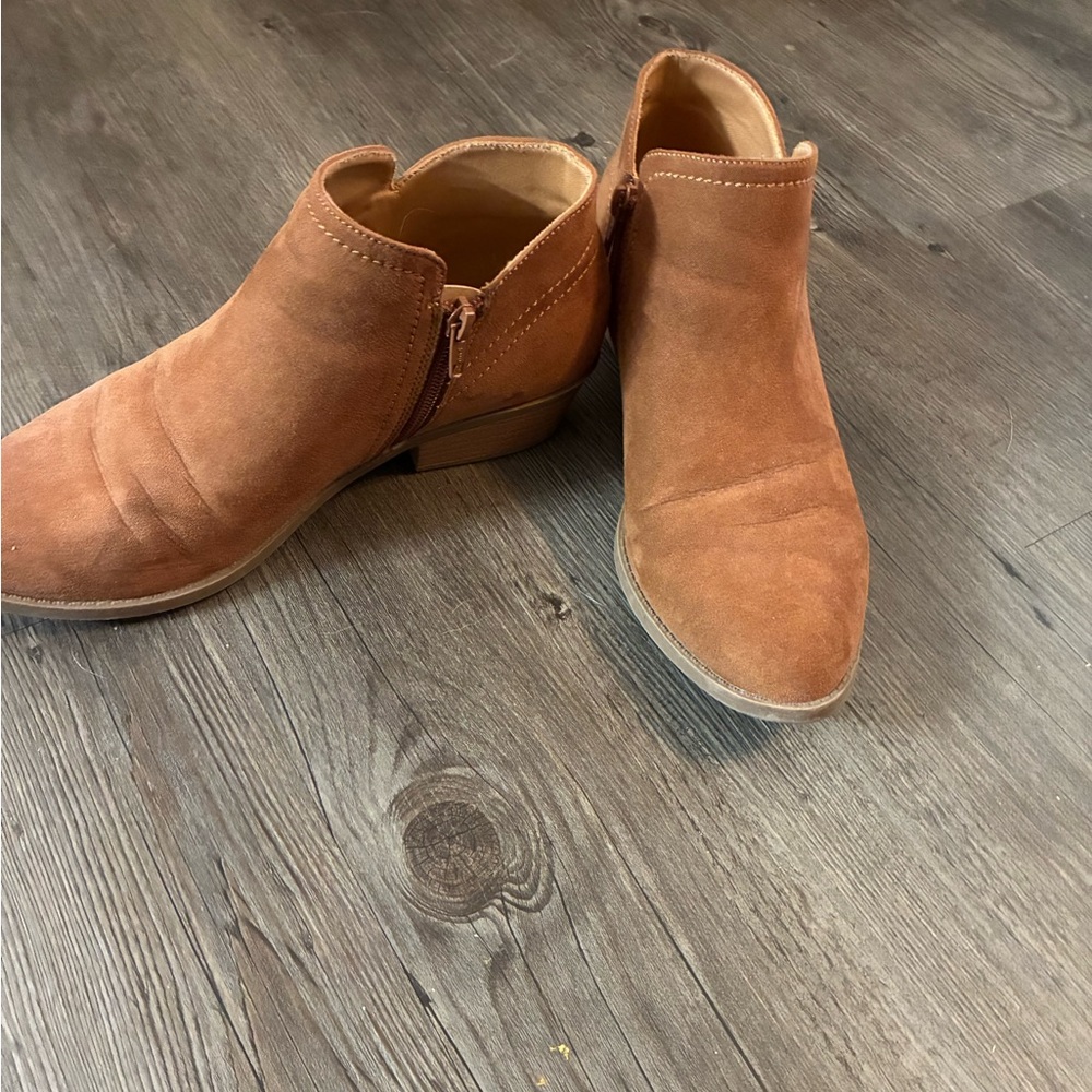 Tan Suede Ankle Boots